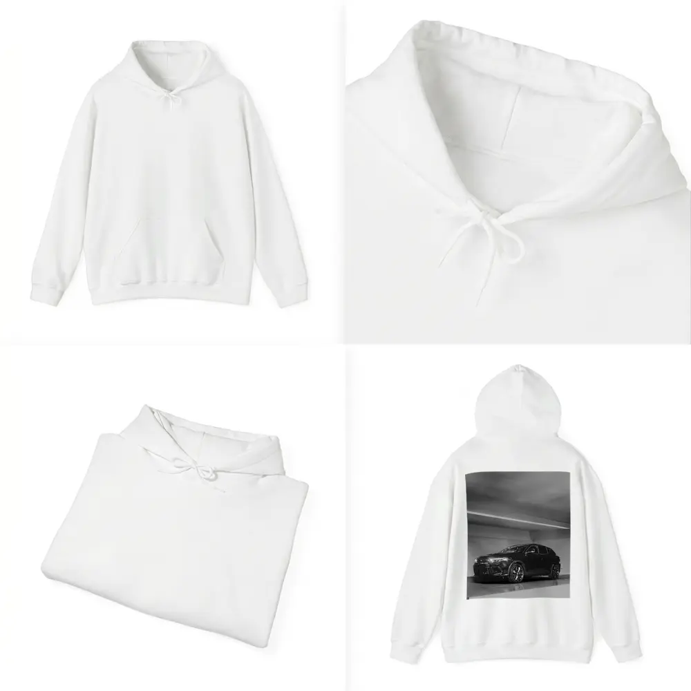 Dodge Hornet Black White Parking Garage – Hoodies