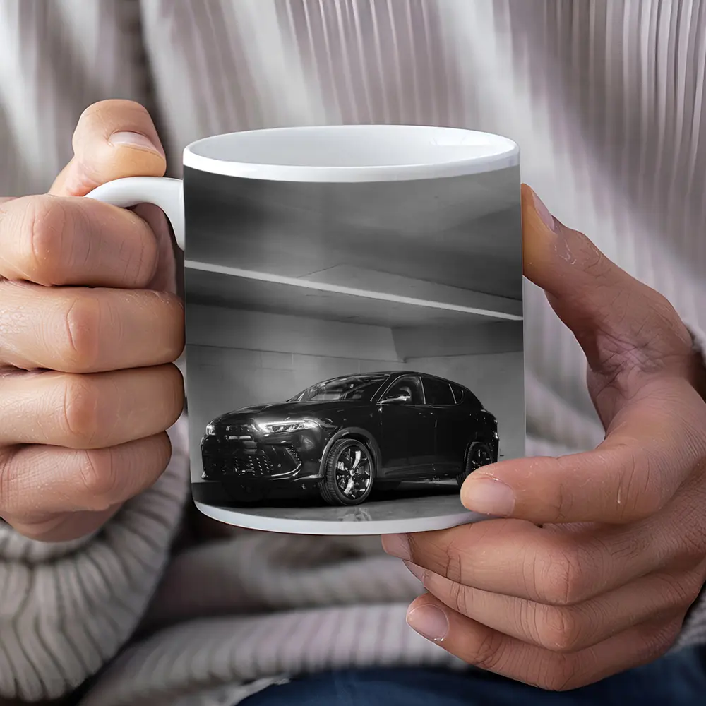 Dodge Hornet Black White Parking Garage – Mugs