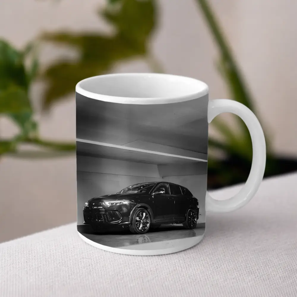 Dodge Hornet Black White Parking Garage – Mugs