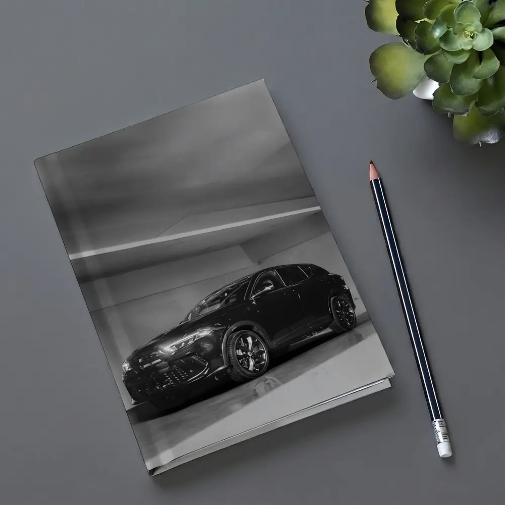 Dodge Hornet Black White Parking Garage – Notebooks