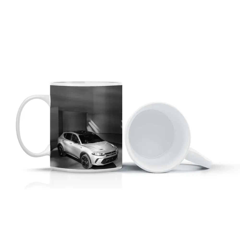 Dodge Hornet SUV Studio Black White – Mugs