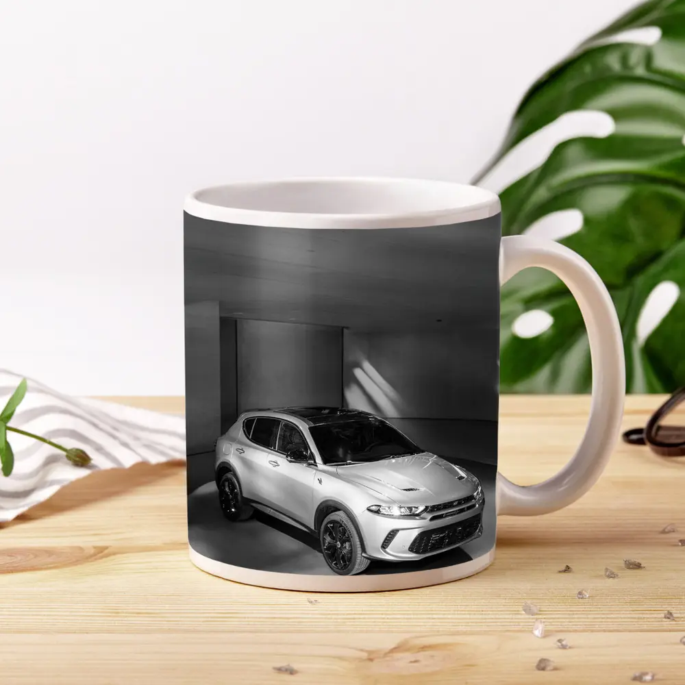 Dodge Hornet SUV Studio Black White – Mugs