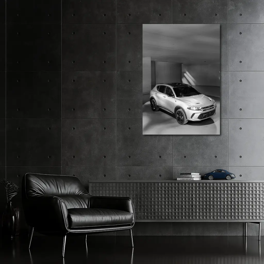 Dodge Hornet SUV Studio Black White – Wall Art