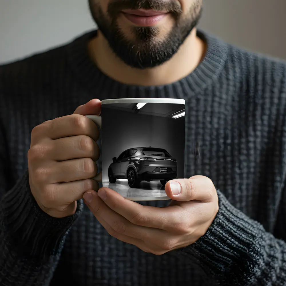 Dodge Hornet SUV Dark Garage Black White – Mugs