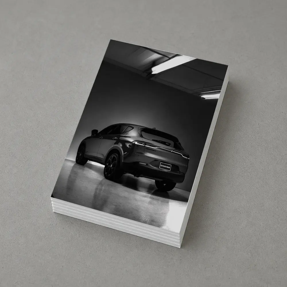 Dodge Hornet SUV Dark Garage Black White – Postcards