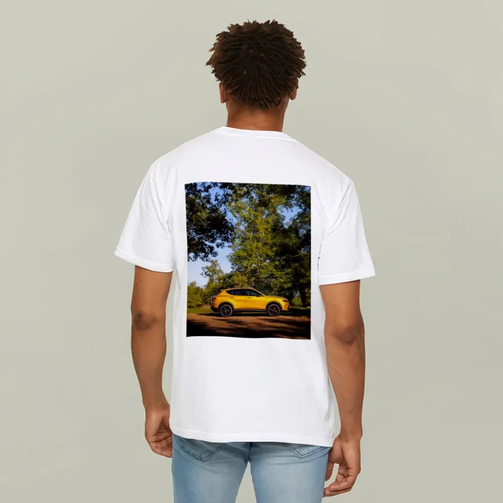 Dodge Hornet Yellow SUV Green Trees – T-Shirts