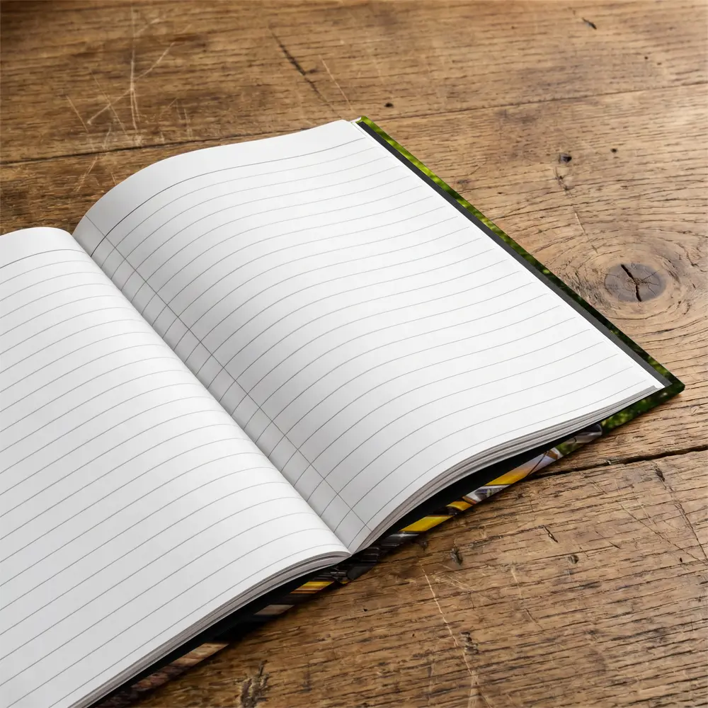 Dodge Hornet Yellow SUV Forest Trail – Notebooks