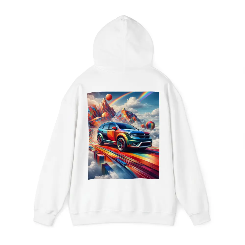 Dodge Journey Bold Colorful Abstract Sky Art – Hoodies