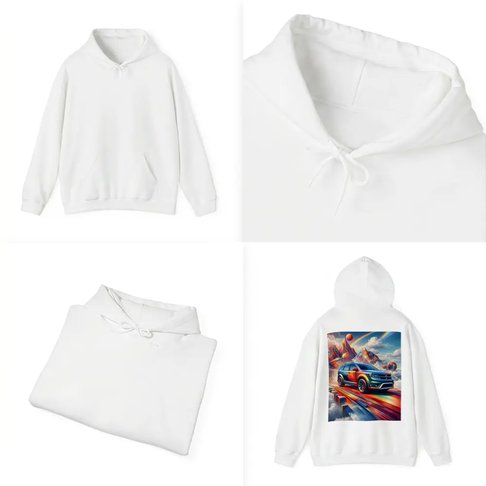 Dodge Journey Bold Colorful Abstract Sky Art – Hoodies