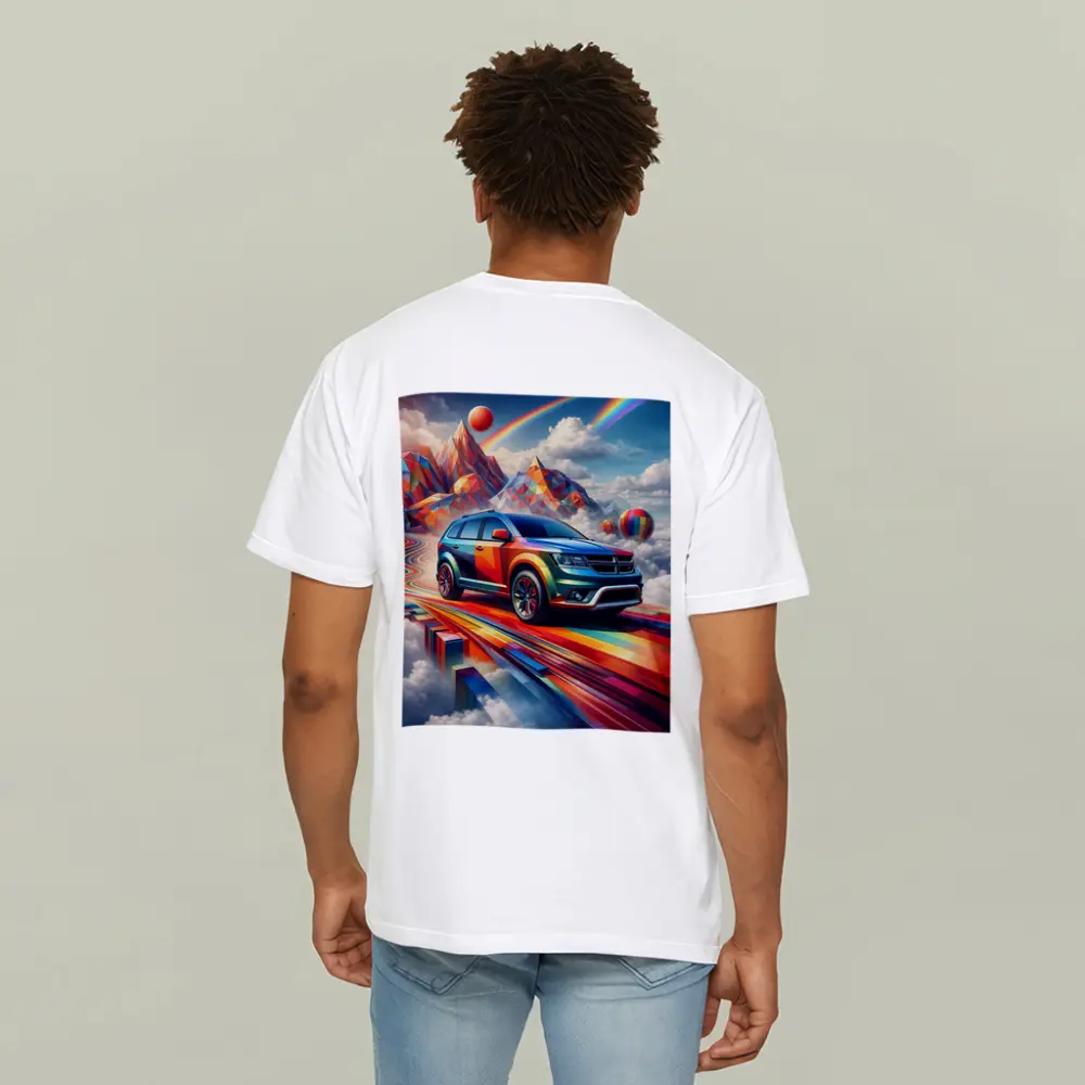 Dodge Journey Bold Colorful Abstract Sky Art – T-Shirts