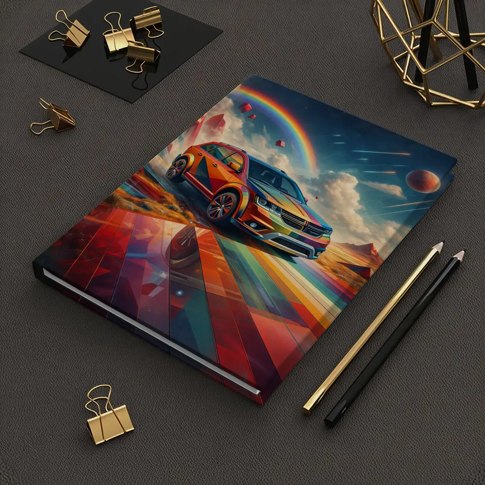 Dodge Journey SUV Rainbow Cosmic Art – Notebooks