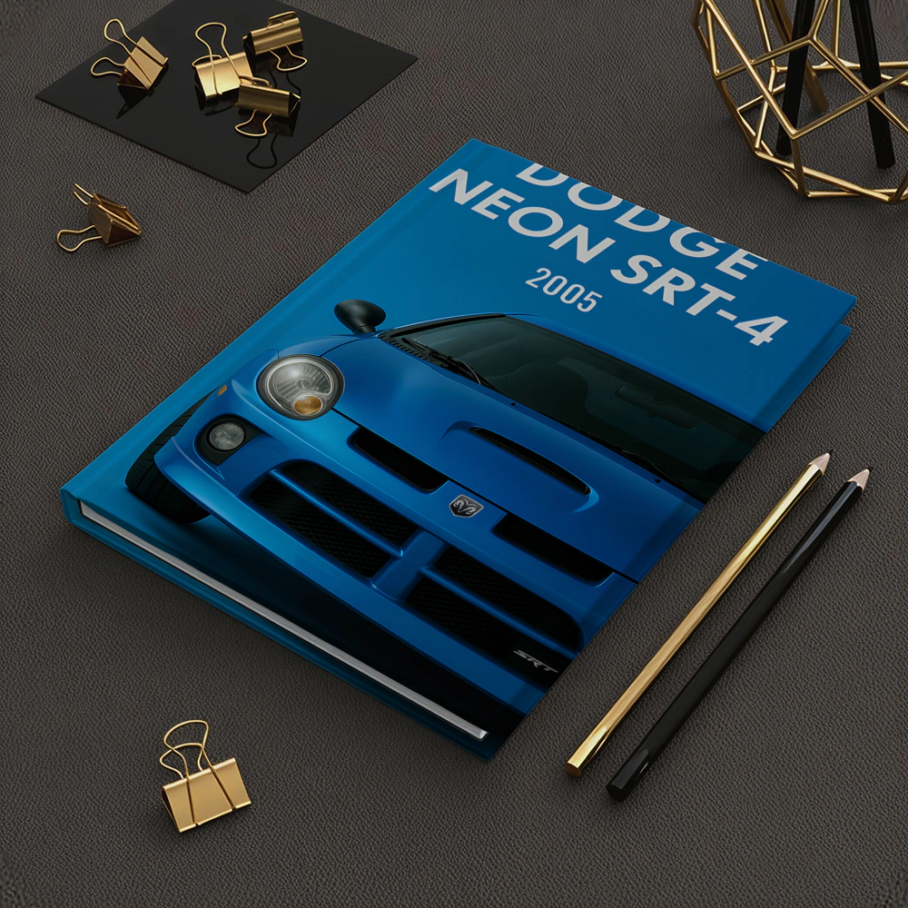 Dodge Neon SRT Four Blue Front View – Notebooks