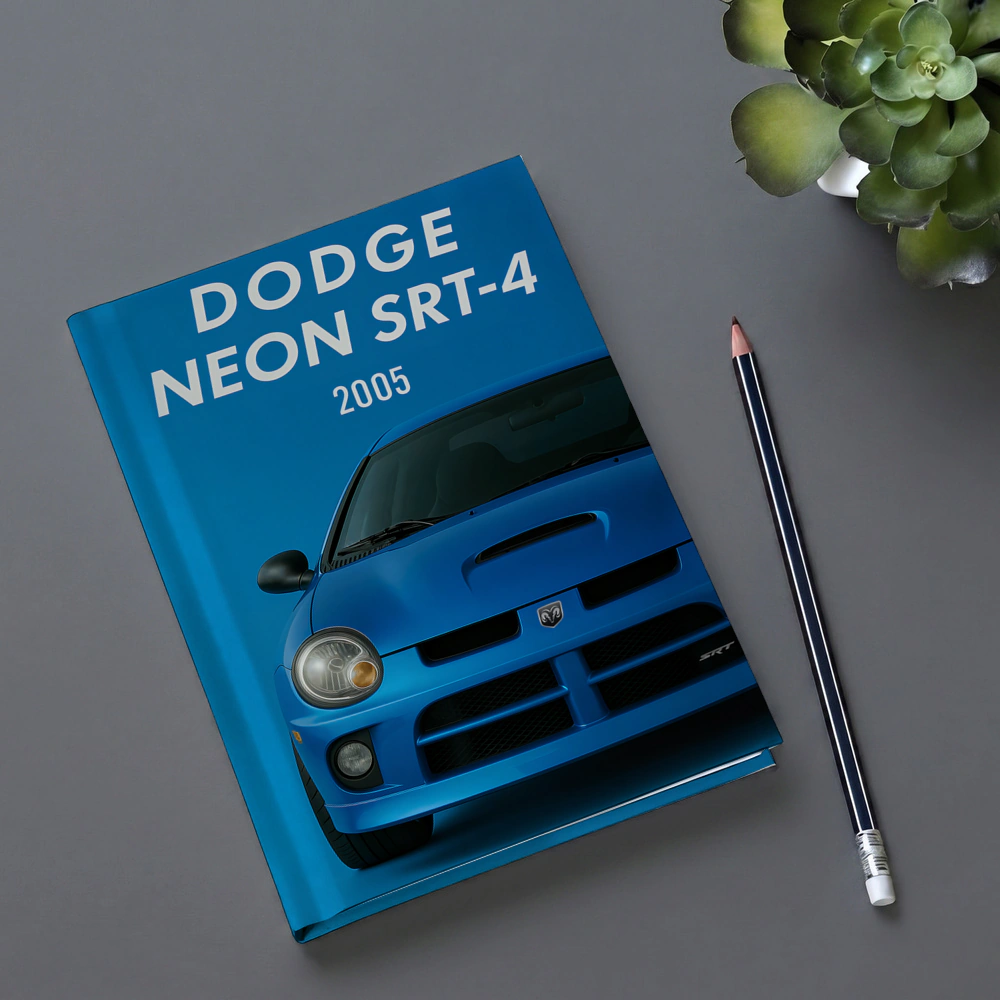 Dodge Neon SRT Four Blue Front View – Notebooks
