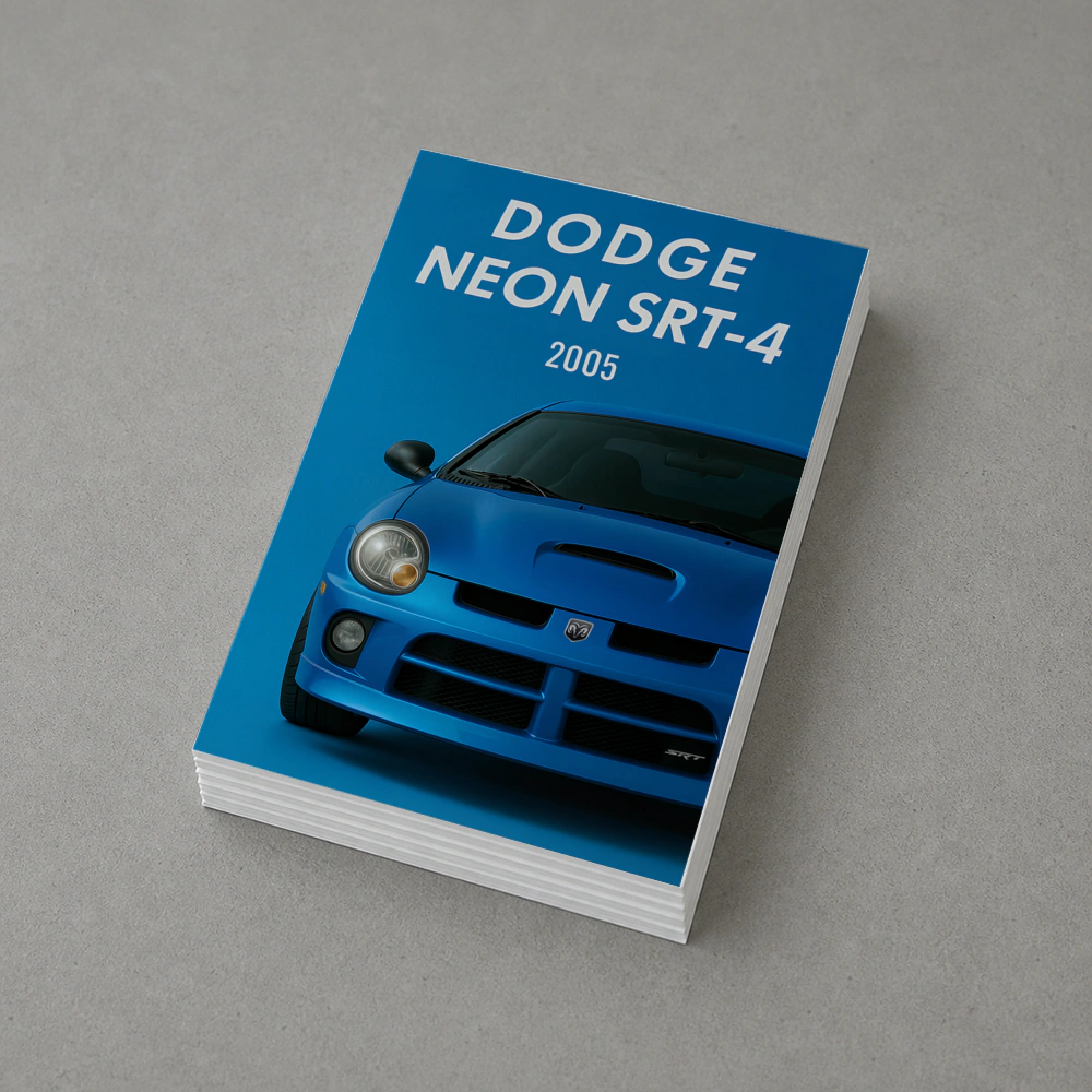 Dodge Neon SRT Four Blue Front View – Postcards