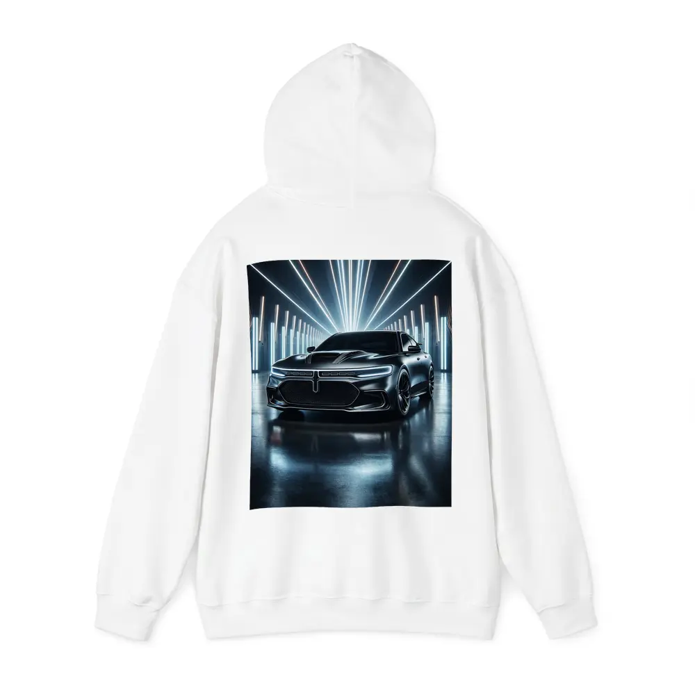 Dodge Charger Black Neon Light Studio – Hoodies