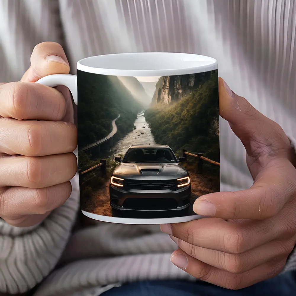 Dodge Durango Canyon River Overlook Scene – Mugs