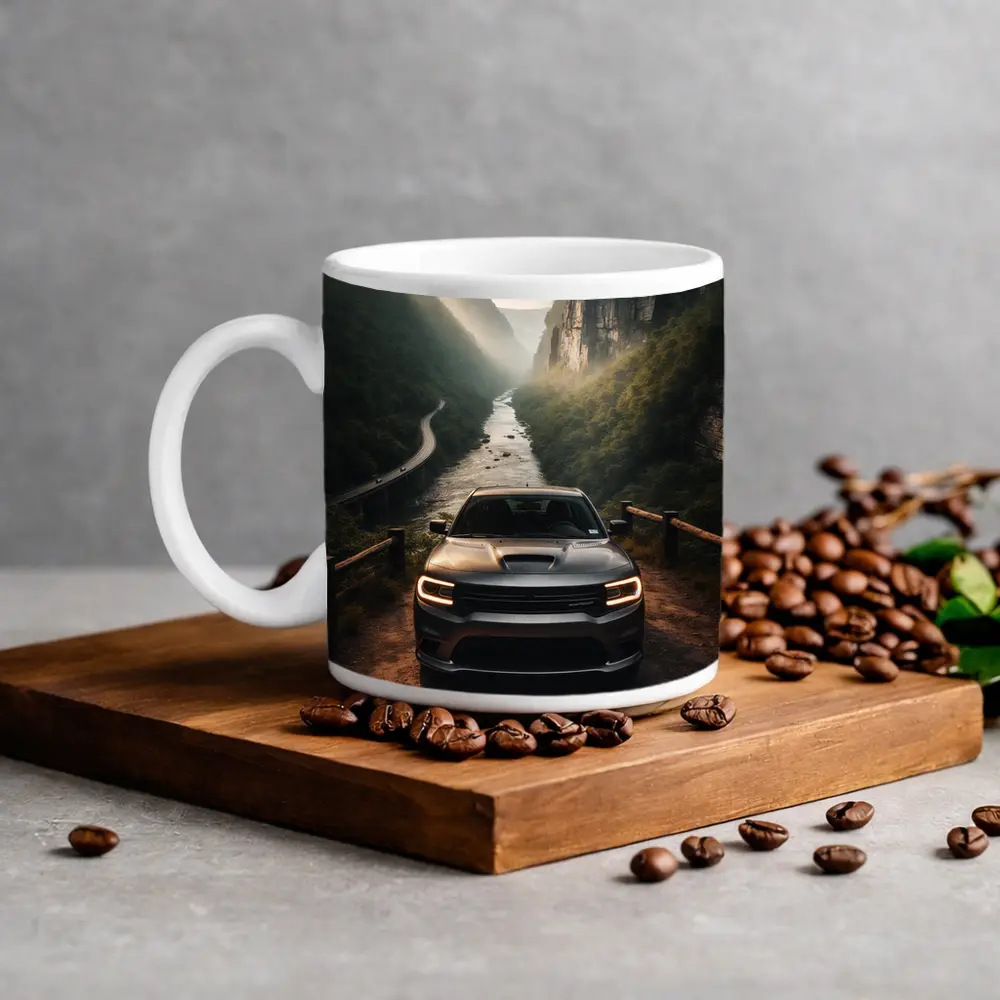 Dodge Durango Canyon River Overlook Scene – Mugs