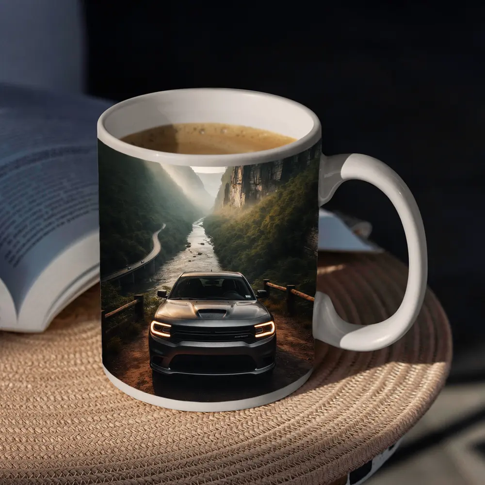 Dodge Durango Canyon River Overlook Scene – Mugs