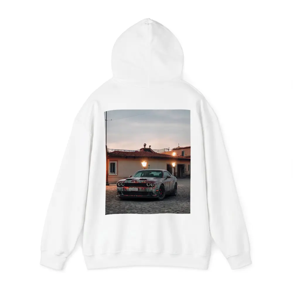 Dodge Challenger Hellcat Old City Dusk – Hoodies