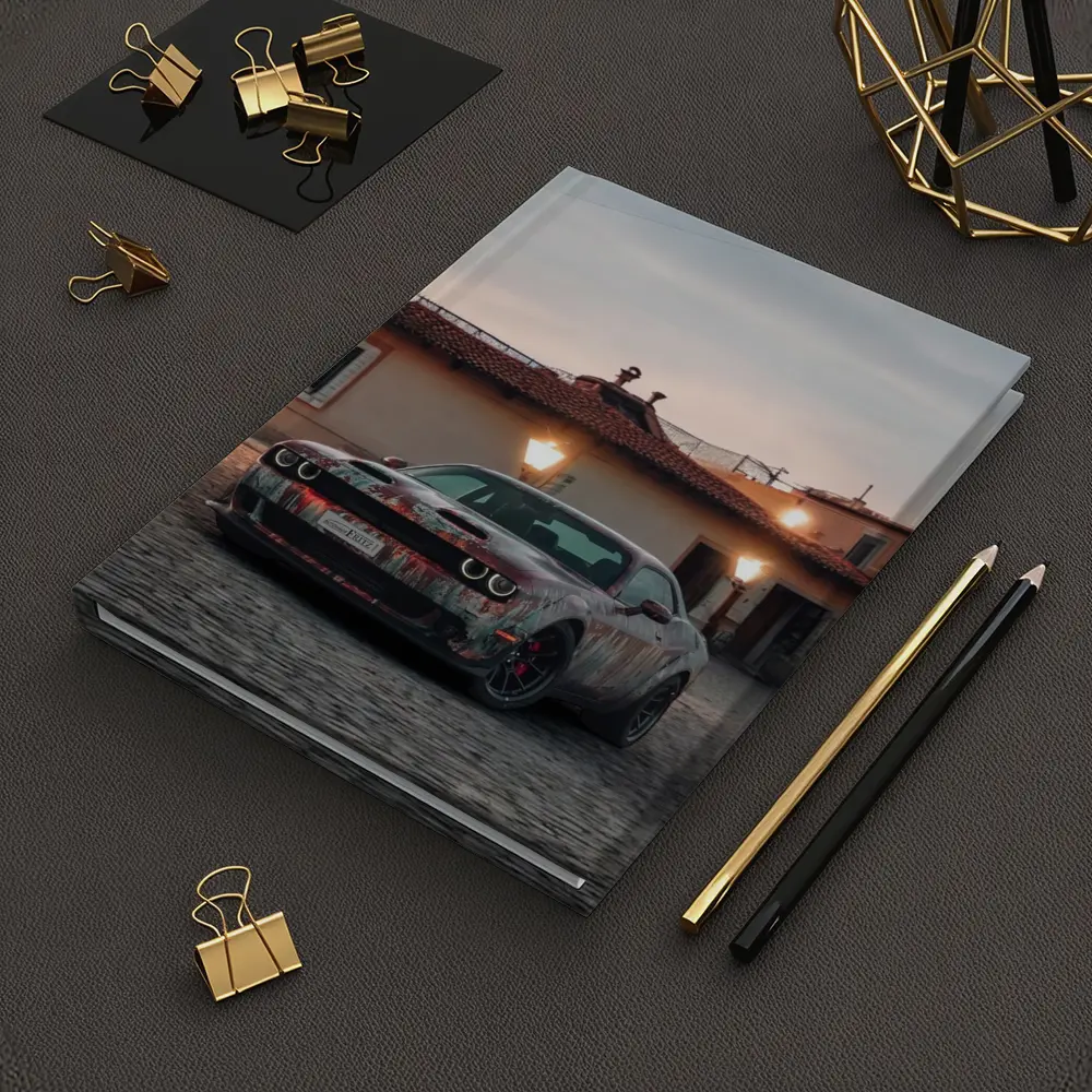 Dodge Challenger Hellcat Old City Dusk – Notebooks