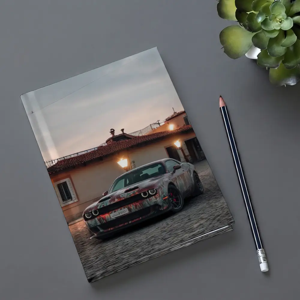 Dodge Challenger Hellcat Old City Dusk – Notebooks