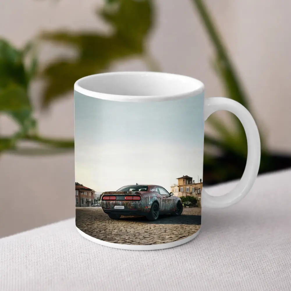 Dodge Challenger Rusty Wrap Old City – Mugs