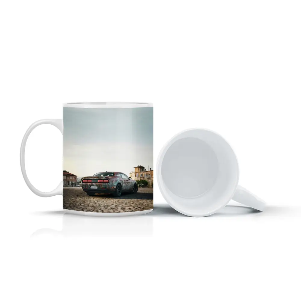 Dodge Challenger Rusty Wrap Old City – Mugs
