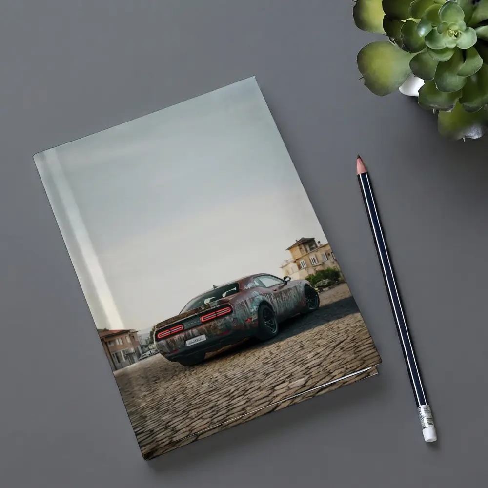 Dodge Challenger Rusty Wrap Old City – Notebooks