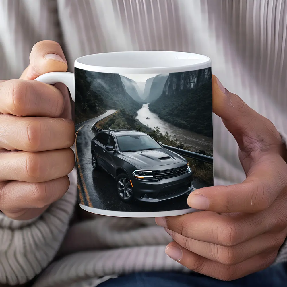 Dodge Durango on Rainy Mountain Road – Mugs