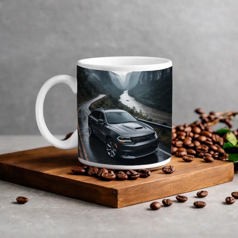Dodge Durango on Rainy Mountain Road – Mugs