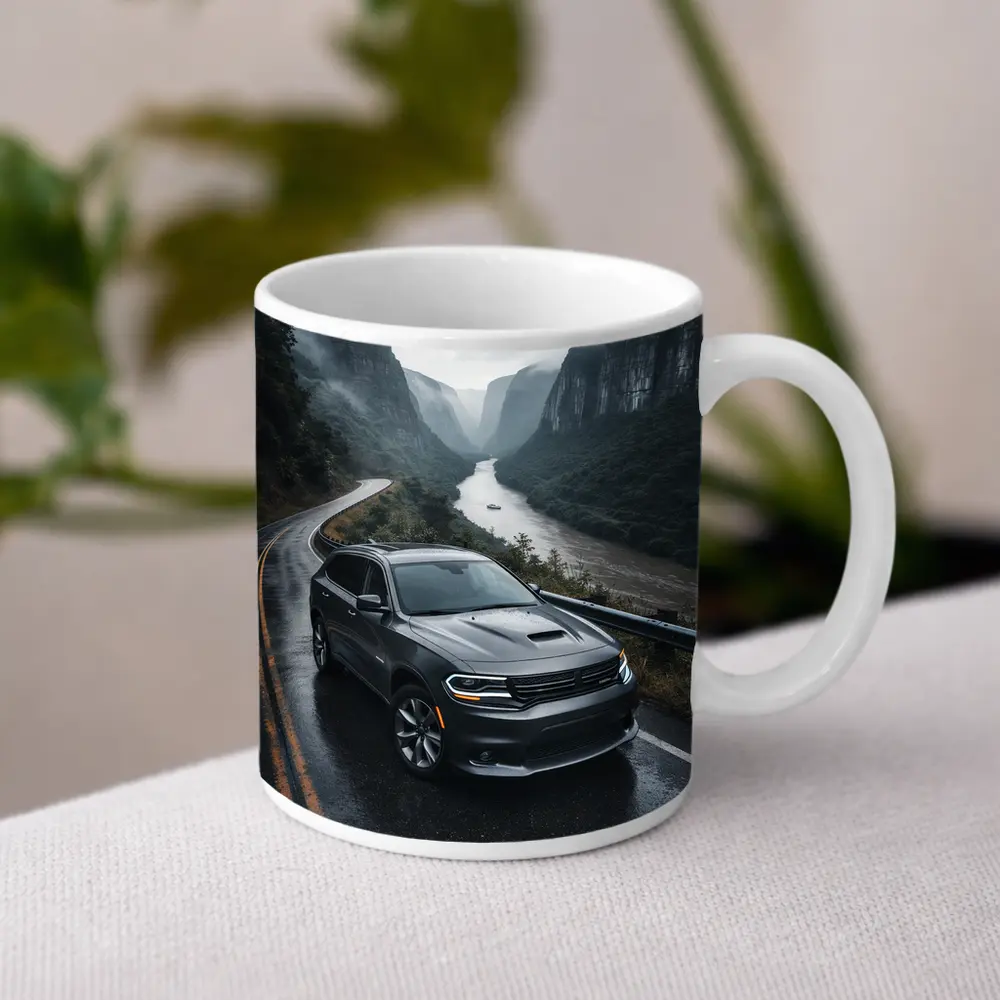 Dodge Durango on Rainy Mountain Road – Mugs