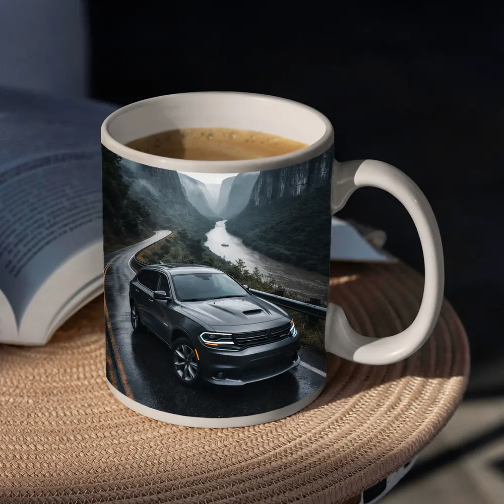 Dodge Durango on Rainy Mountain Road – Mugs