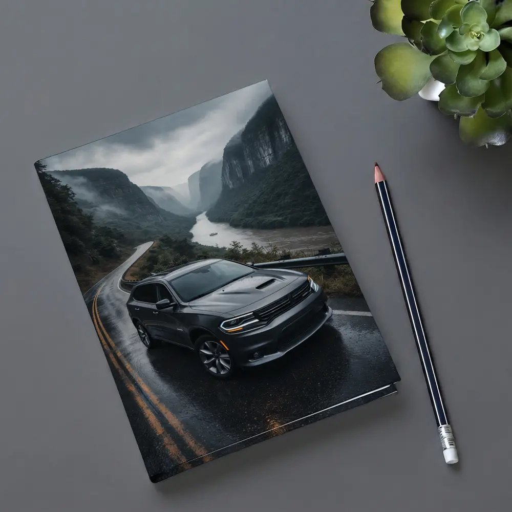Dodge Durango on Rainy Mountain Road – Notebooks