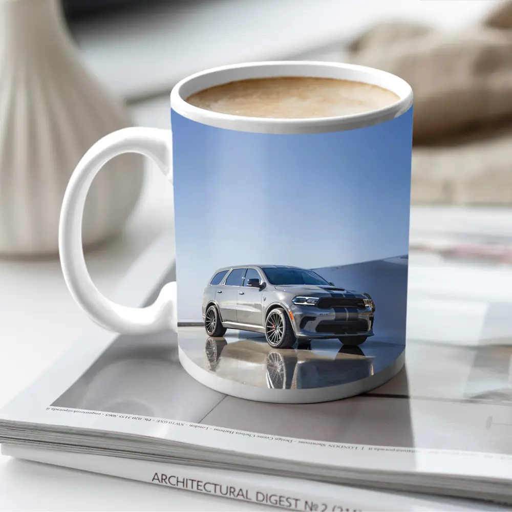 Dodge Durango SRT Gray Minimal Studio Setting – Mugs