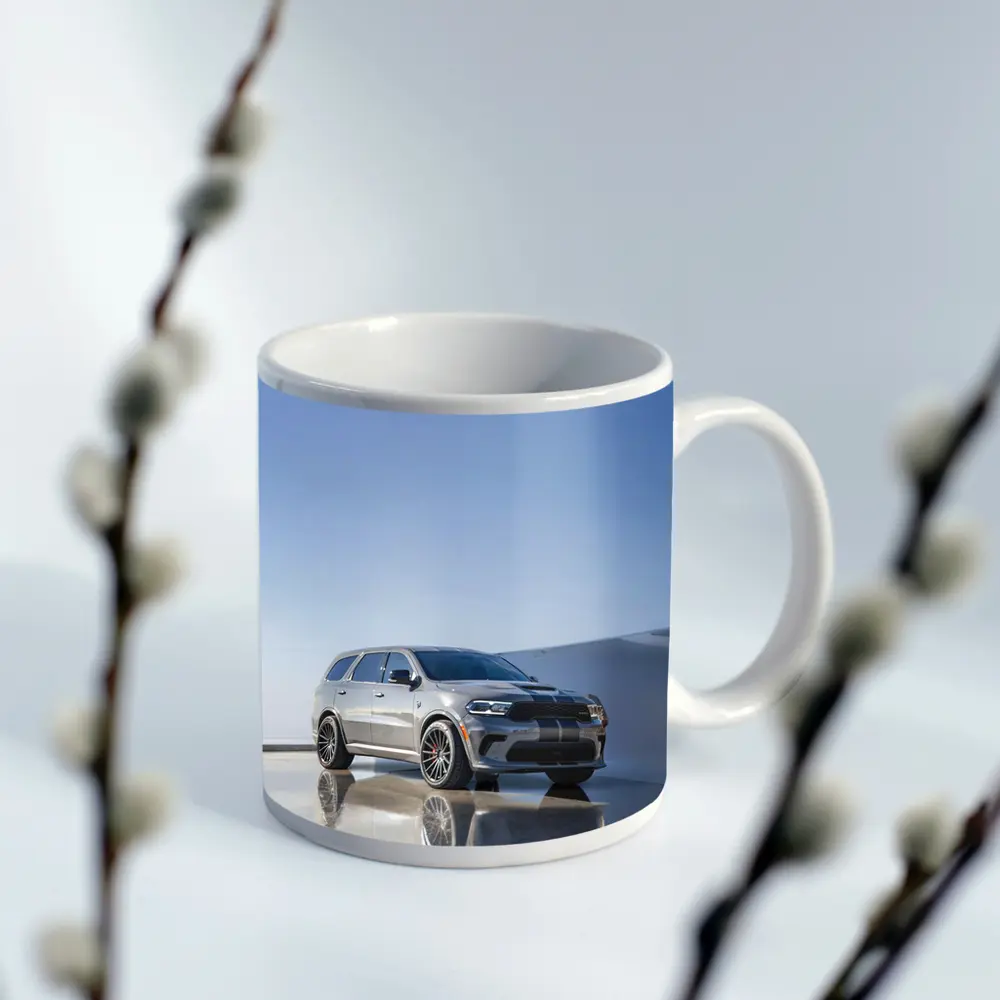 Dodge Durango SRT Gray Minimal Studio Setting – Mugs