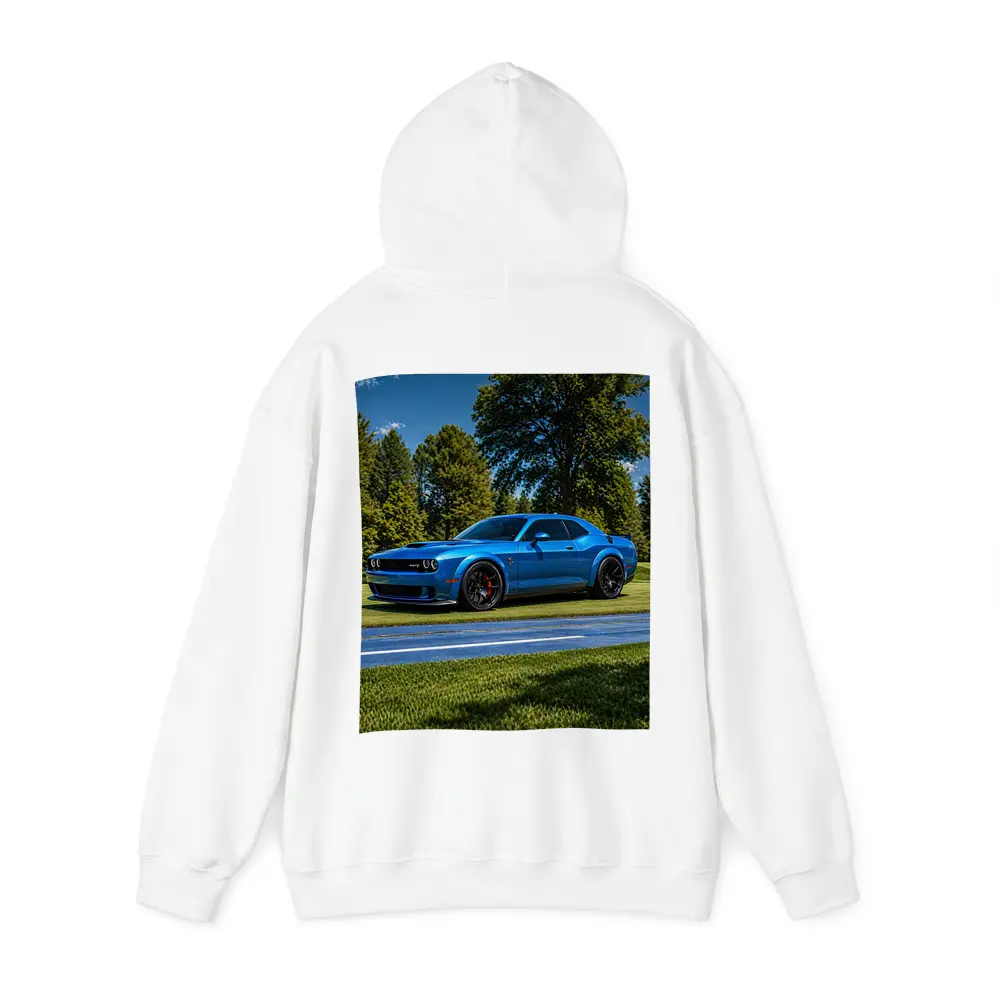 Dodge Challenger SRT Hellcat Blue Sunny Day – Hoodies