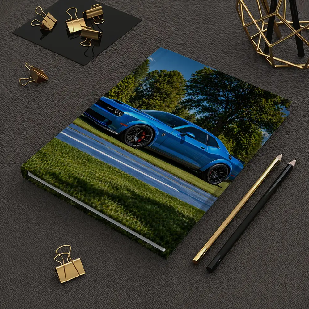 Dodge Challenger SRT Hellcat Blue Sunny Day – Notebooks
