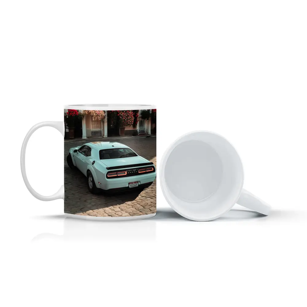 Dodge Challenger SRT Cobblestone Old Town Street – Mugs