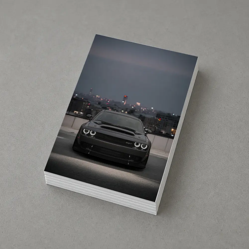 Dodge Challenger SRT Black City Night – Postcards