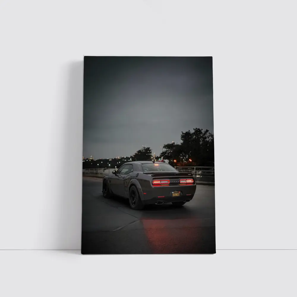 Dodge Challenger SRT Dark City Night – Wall Art