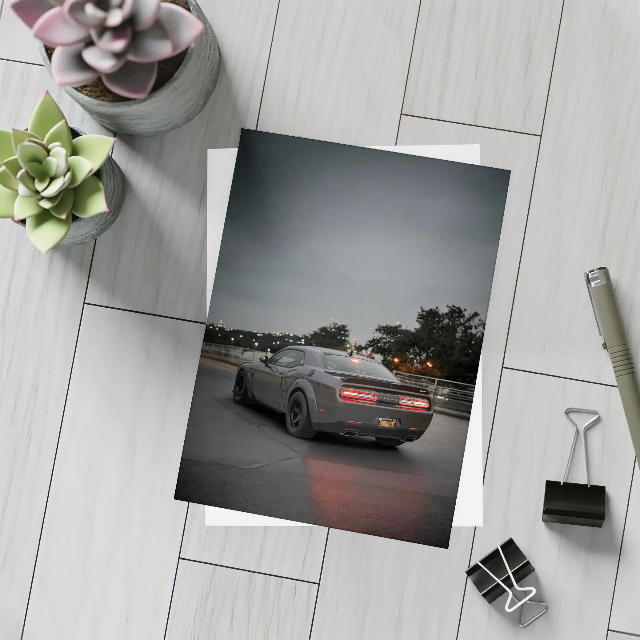 Dodge Challenger SRT Dark City Night – Postcards