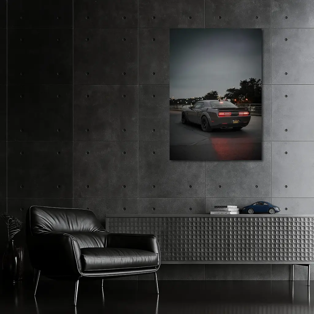 Dodge Challenger SRT Dark City Night – Wall Art