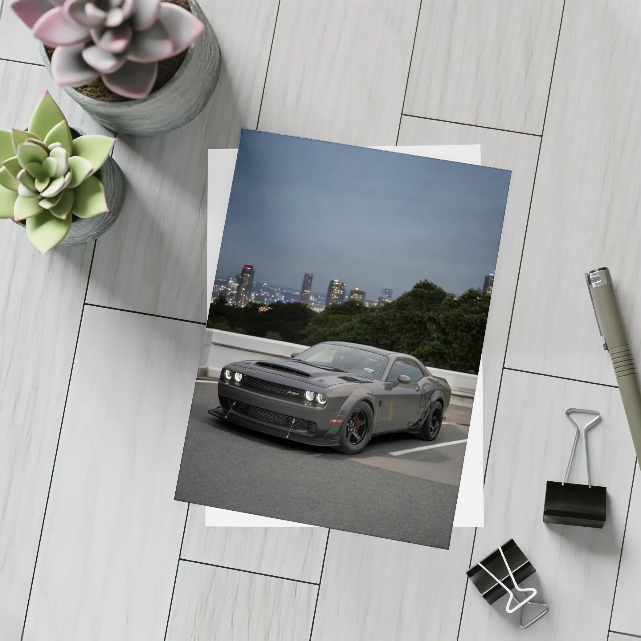Dodge Challenger SRT Dark City Night – Postcards