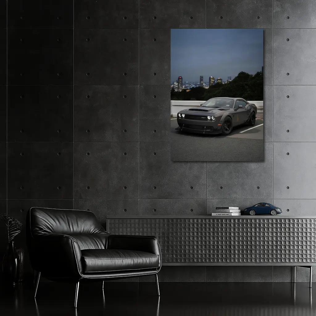 Dodge Challenger SRT Dark City Night – Wall Art