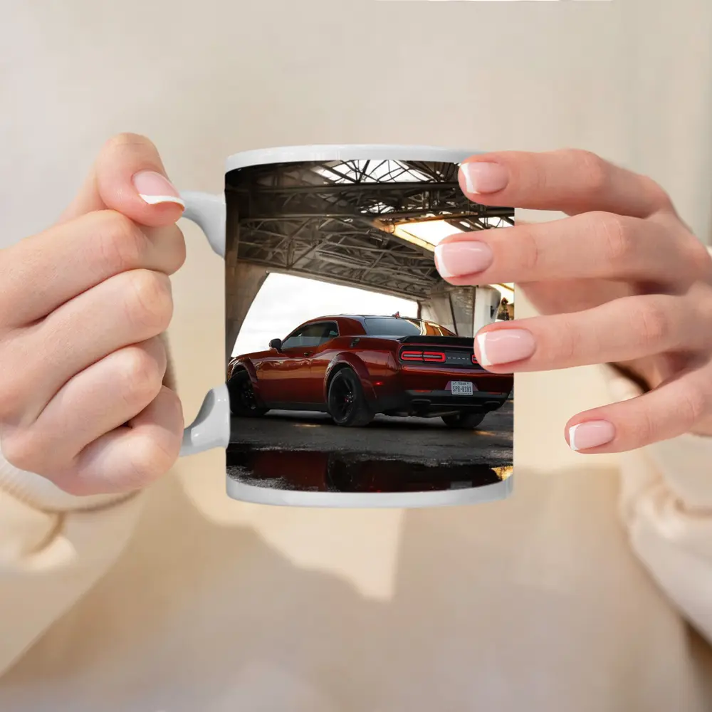 Dodge Challenger SRT Under Urban Bridge – Mugs