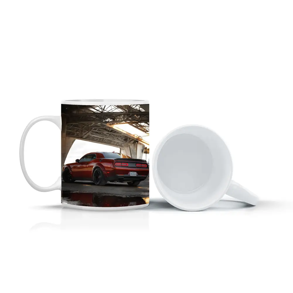 Dodge Challenger SRT Under Urban Bridge – Mugs
