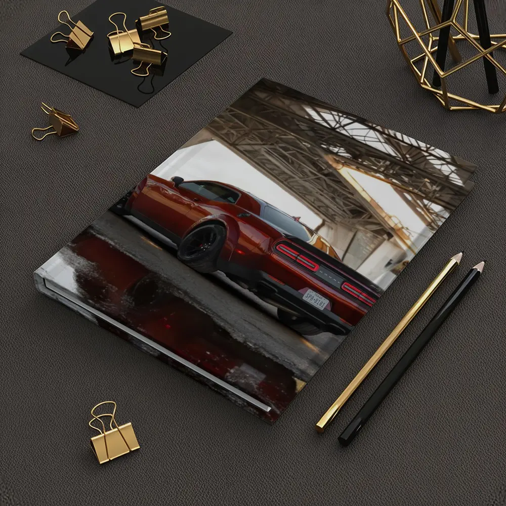 Dodge Challenger SRT Under Urban Bridge – Notebooks