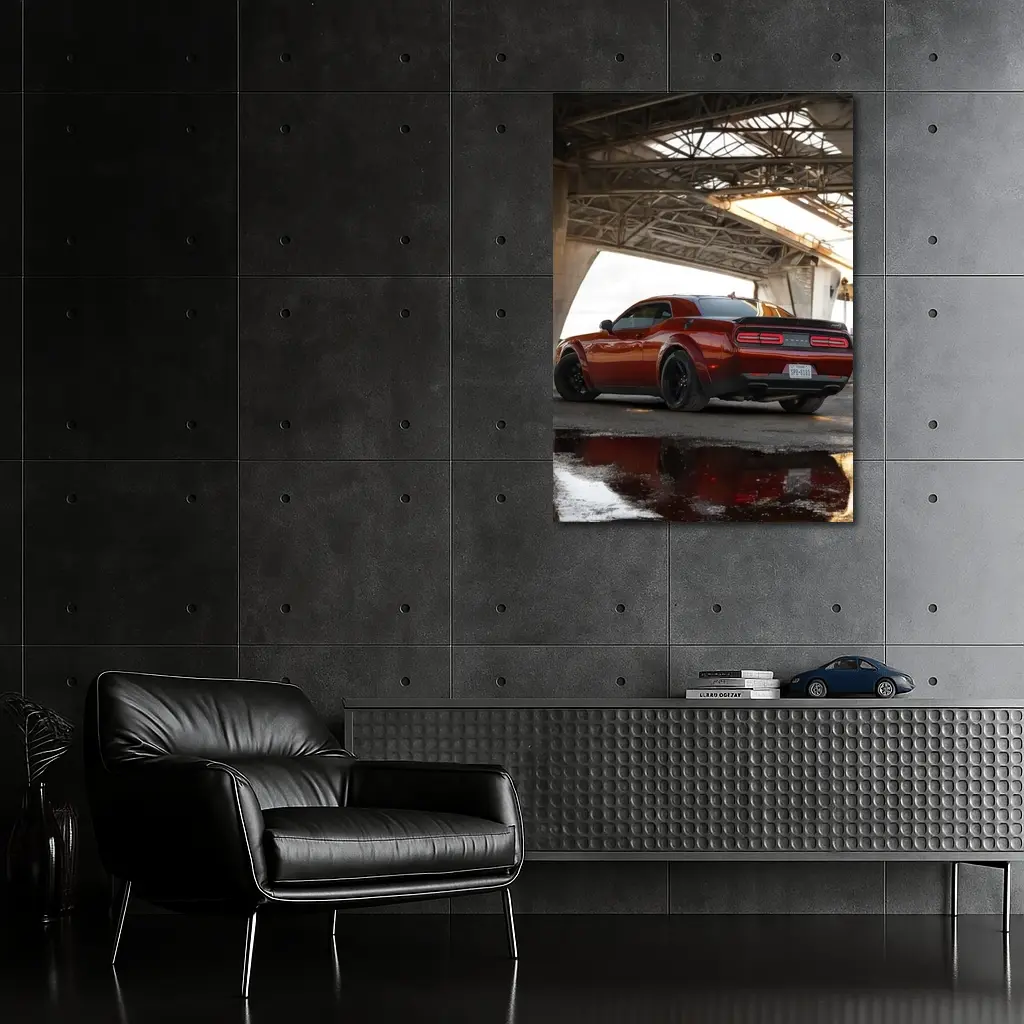 Dodge Challenger SRT Under Urban Bridge – Wall Art