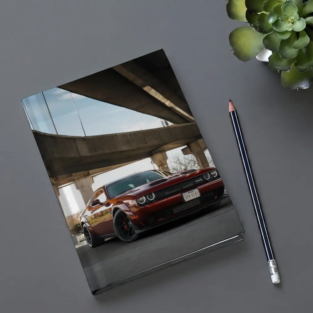 Dodge Challenger SRT Under Concrete Bridge – Notebooks