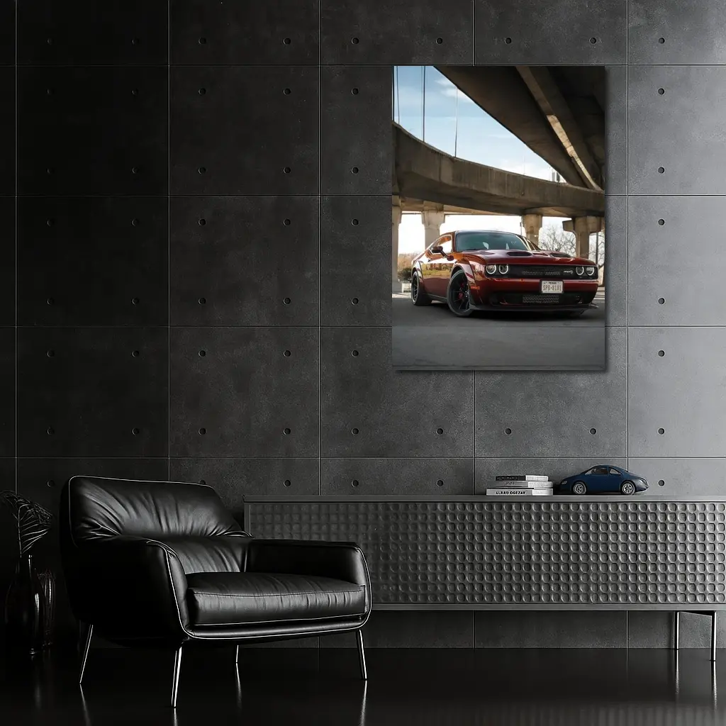 Dodge Challenger SRT Under Concrete Bridge – Wall Art